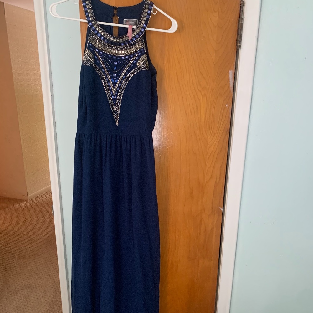 High neck beaded